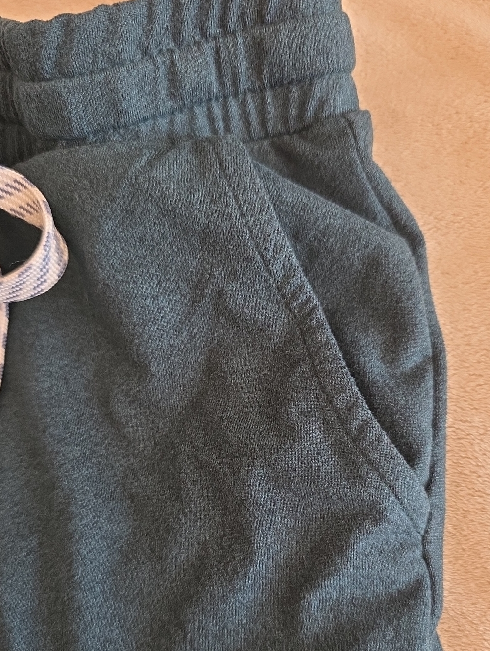 Girls' Dark Green Drawstring Shorts - Casual Comfort - Picture 4 of 5